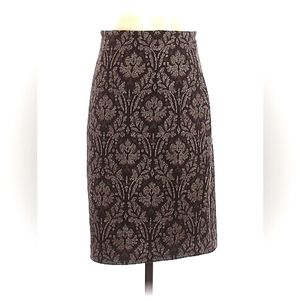 Etro Brown and Cream Pencil Skirt